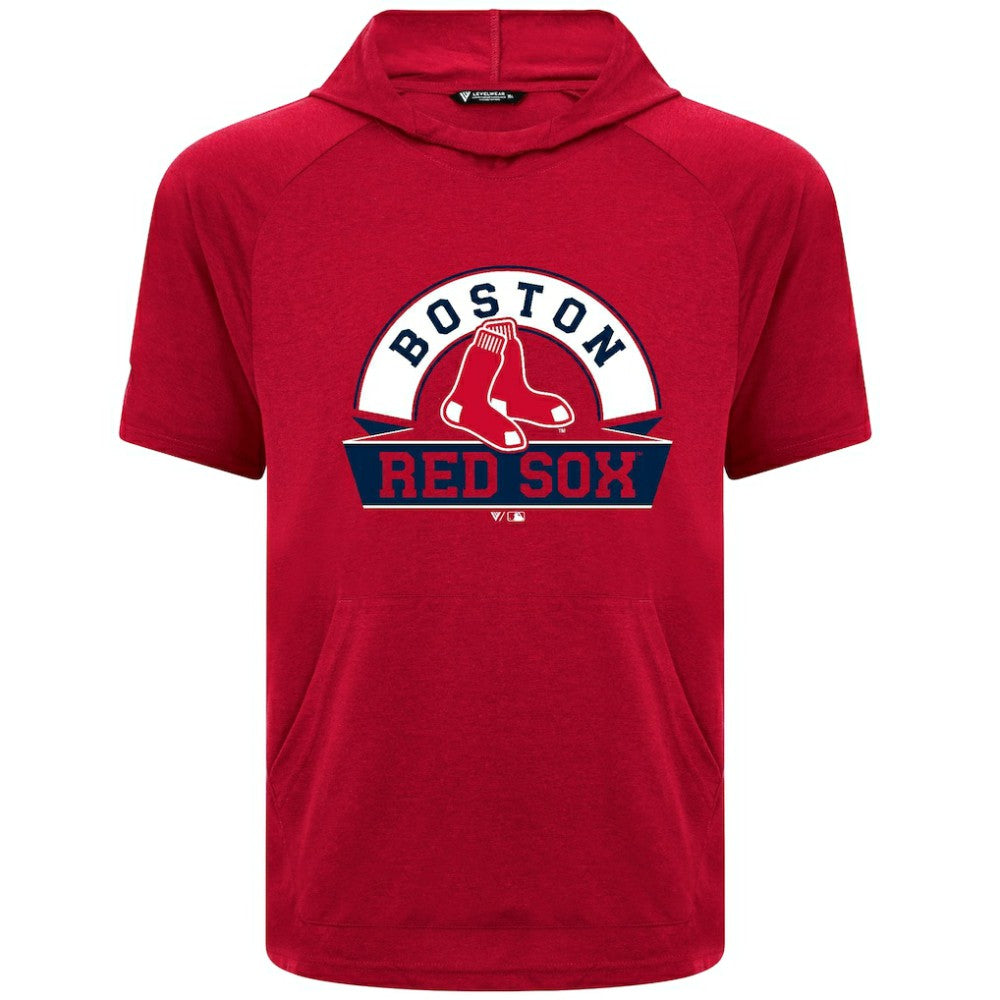Boston Red Sox Levelwear Phase Banner Arch Hoodie T-Shirt - MLB