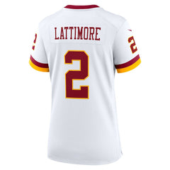 Marshon Lattimore Washington Commanders Women's Game Super Bowl Era Jersey White | Nike for Sale