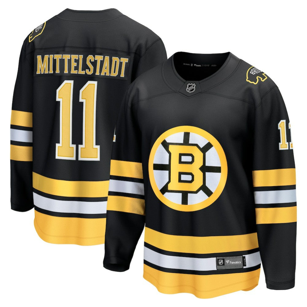 Casey Mittelstadt Boston Bruins Fanatics Home Breakaway Player Jersey - Black - NHL