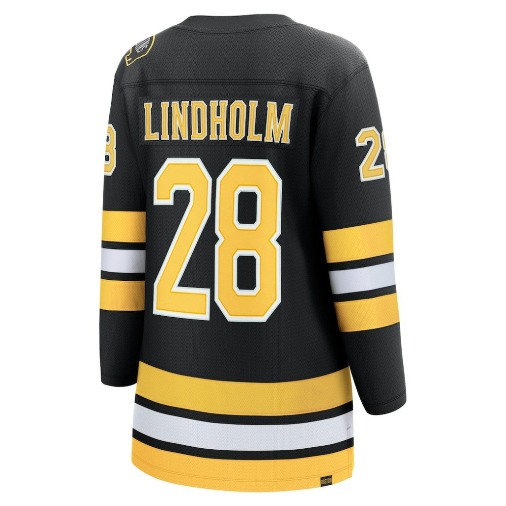 Elias Lindholm Boston Bruins Fanatics Women's Home Breakaway Player Jersey - Black - NHL