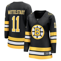Casey Mittelstadt Boston Bruins Fanatics Women's Home Breakaway Player Jersey - Black - NHL