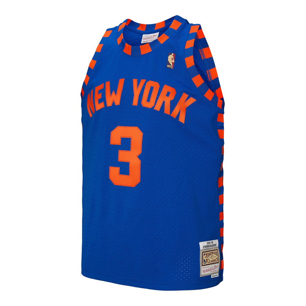 Stephon Marbury New York Knicks 2005/06 Hardwood Classics Swingman Jersey Blue - NBA