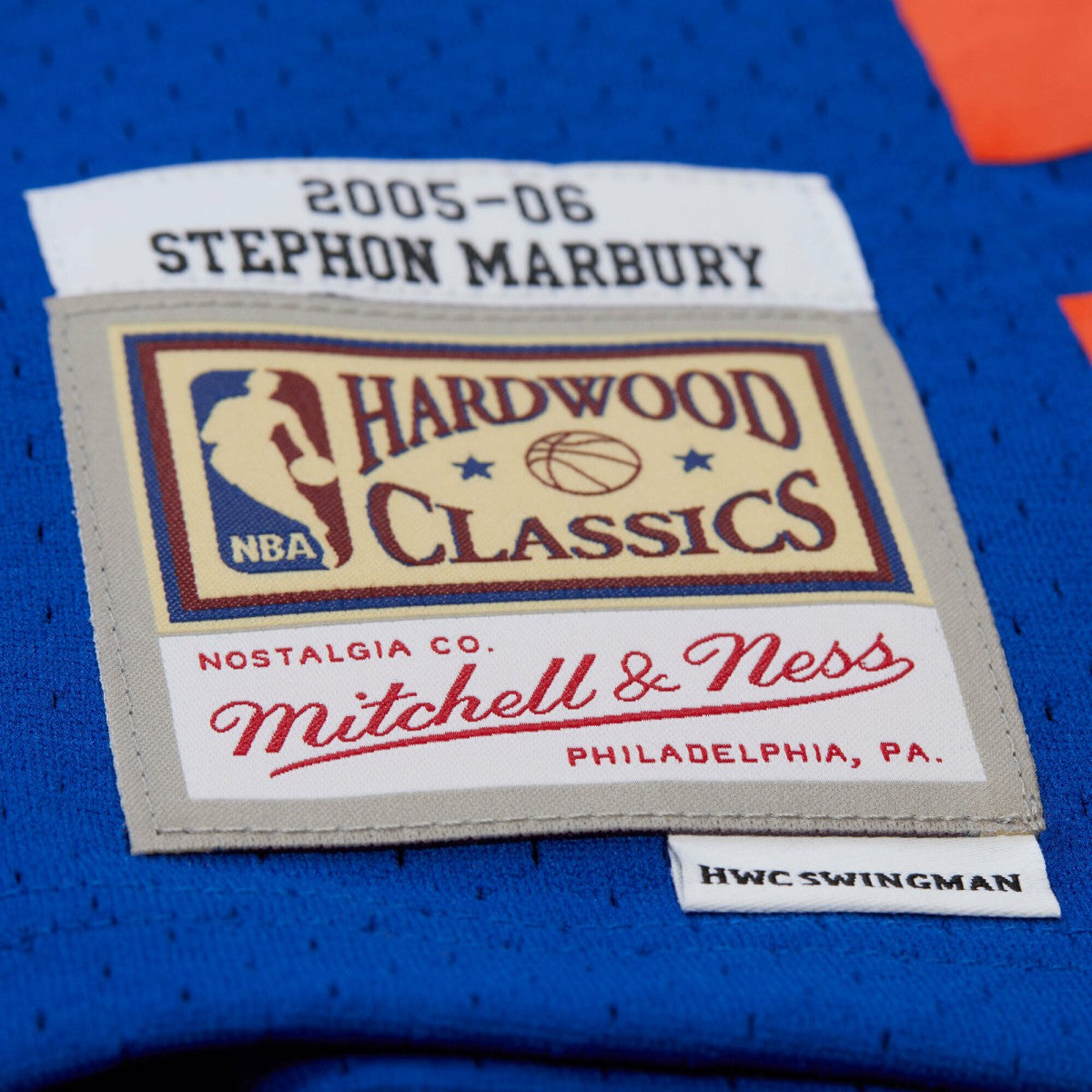 Stephon Marbury New York Knicks 2005/06 Hardwood Classics Swingman Jersey Blue - NBA