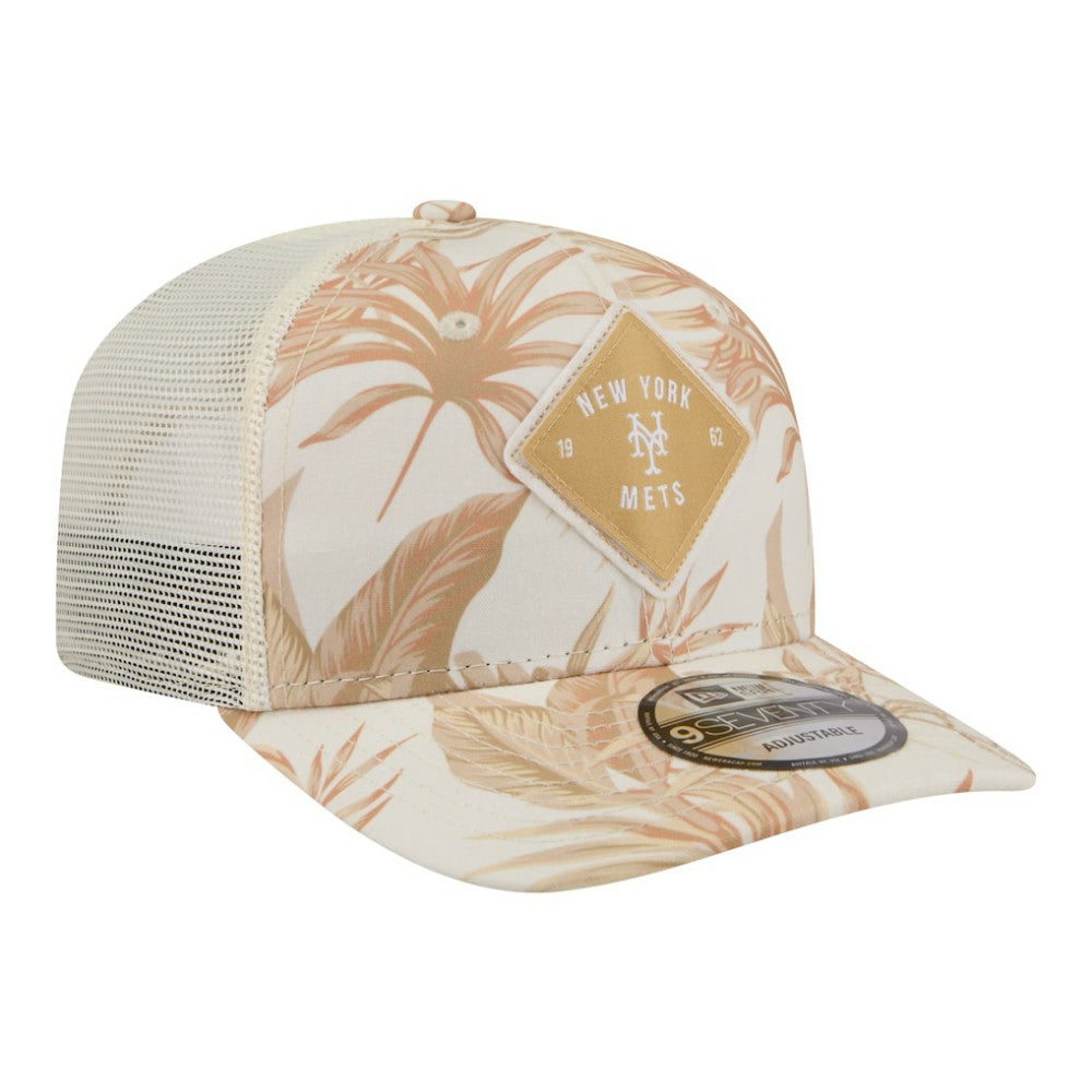 New York Mets New Era Tonal Palm 9SEVENTY Adjustable Trucker Hat - MLB