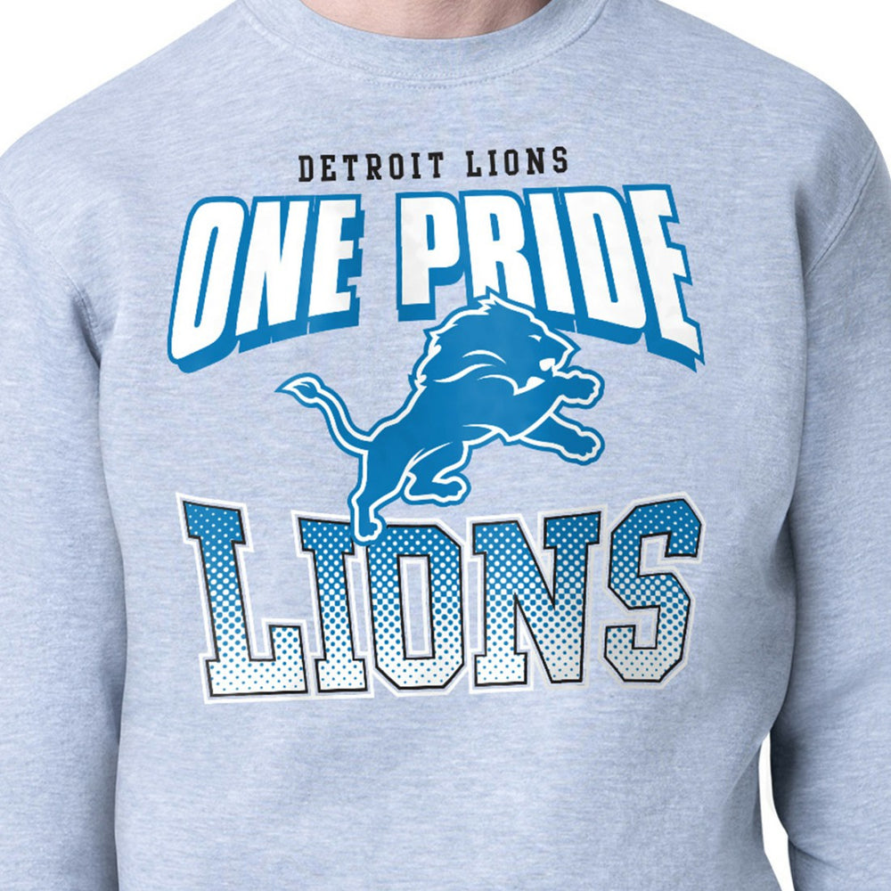 Detroit Lions Starter Comic Style Sweatshirt Gray | NFL
