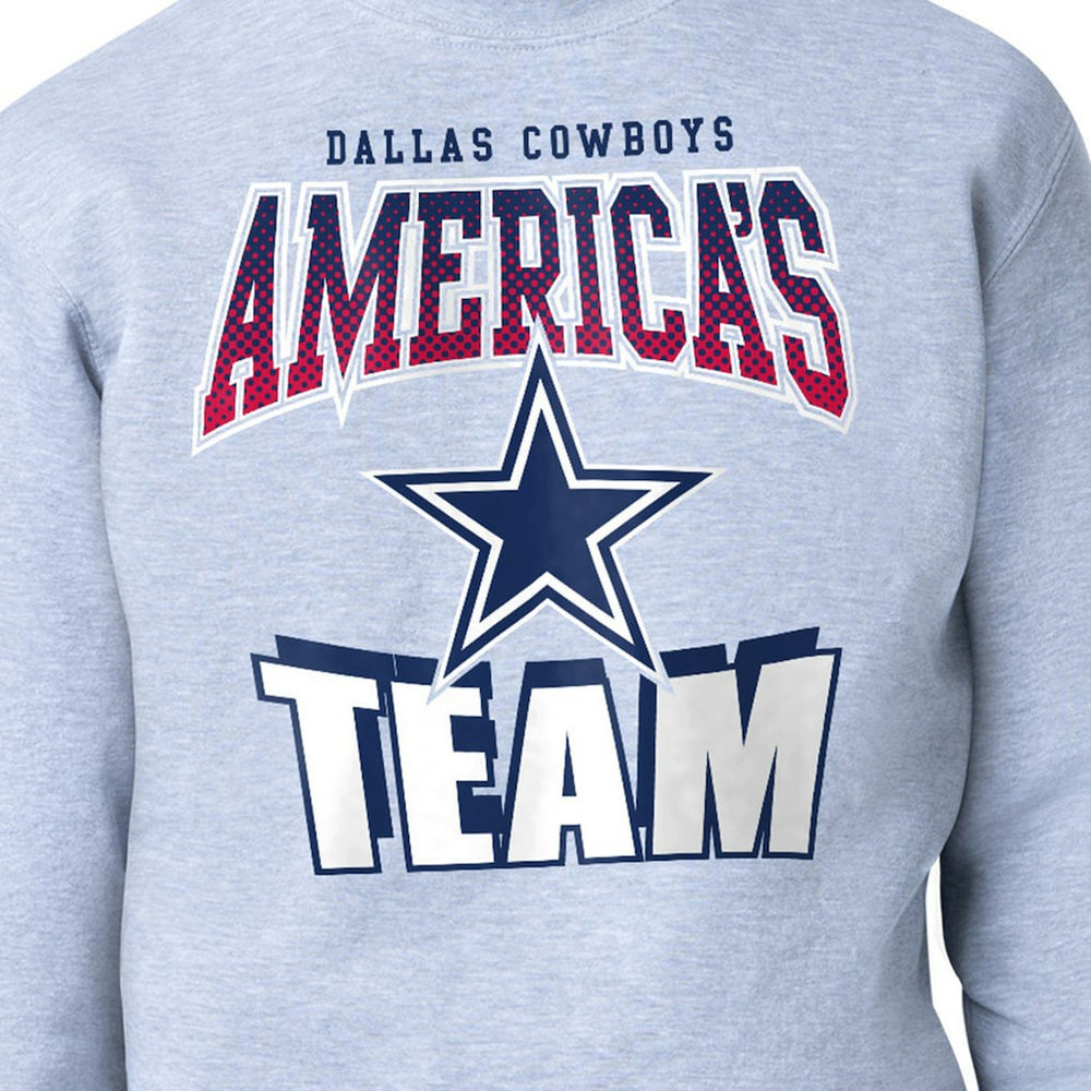 Dallas Cowboys Starter Comic Style Sweatshirt Gray | NFL