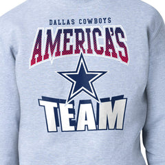 Dallas Cowboys Starter Comic Style Sweatshirt Gray | NFL