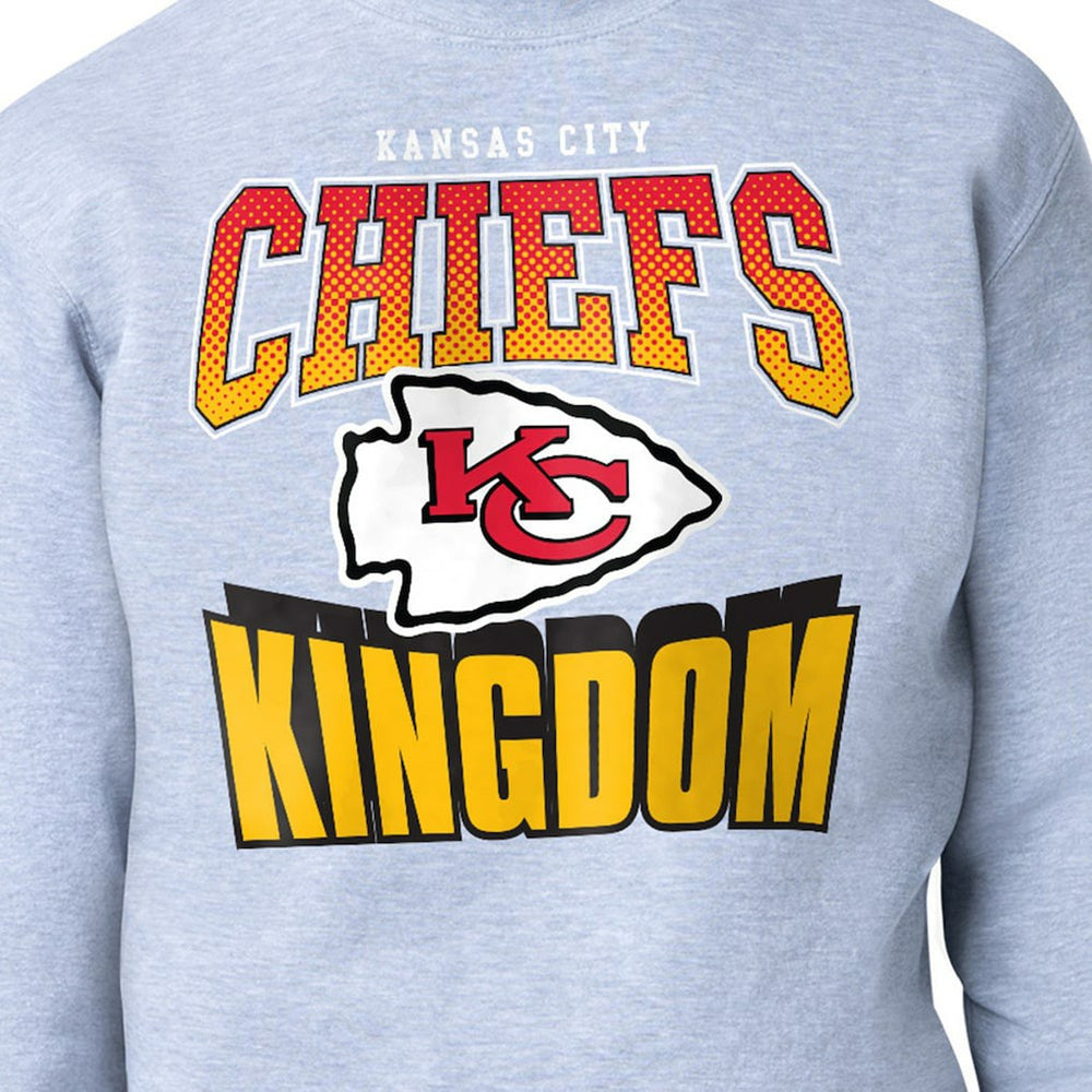 Kansas City Chiefs Starter Comic Style Sweatshirt Gray | NFL