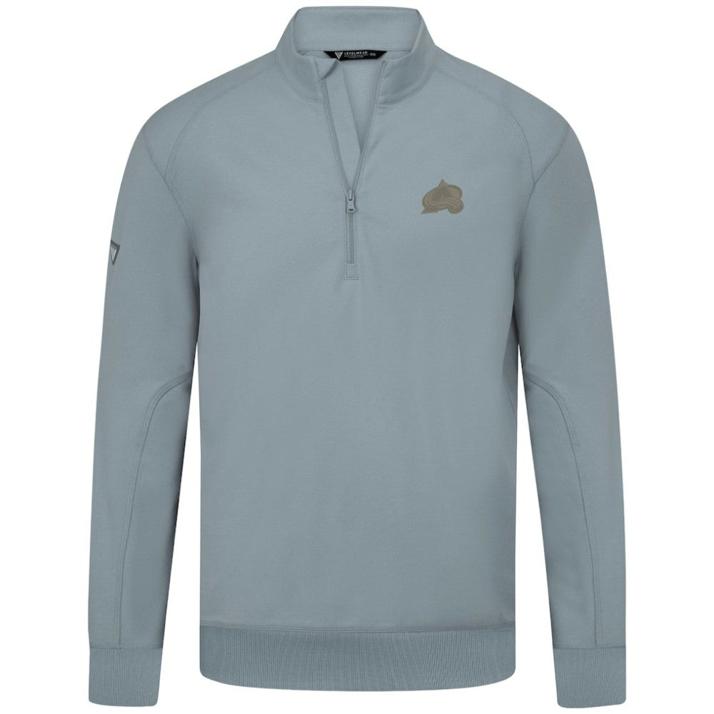 Colorado Avalanche Levelwear Copper Upright Quarter-Zip Pullover - Gray - NHL