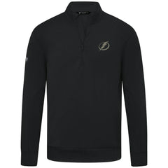 Tampa Bay Lightning Levelwear Copper Upright Quarter-Zip Pullover - Black - NHL