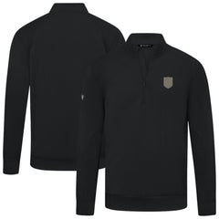 Vegas Golden Knights Levelwear Copper Upright Quarter-Zip Pullover - Black - NHL