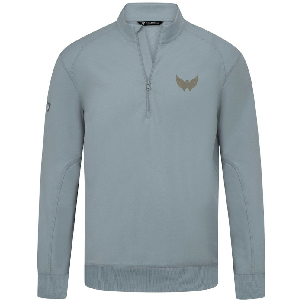 Washington Capitals Levelwear Copper Upright Quarter-Zip Pullover - Gray - NHL