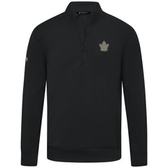 Toronto Maple Leafs Levelwear Copper Upright Quarter-Zip Pullover - Black - NHL
