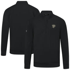 Pittsburgh Penguins Levelwear Copper Upright Quarter-Zip Pullover - Black - NHL