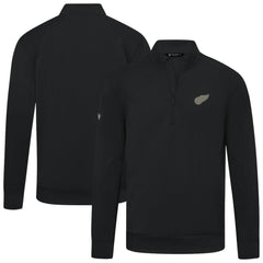 Detroit Red Wings Levelwear Copper Upright Quarter-Zip Pullover - Black - NHL