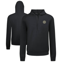 Edmonton Oilers Levelwear Technic Quarter-Zip Pullover Hoodie - Black - NHL