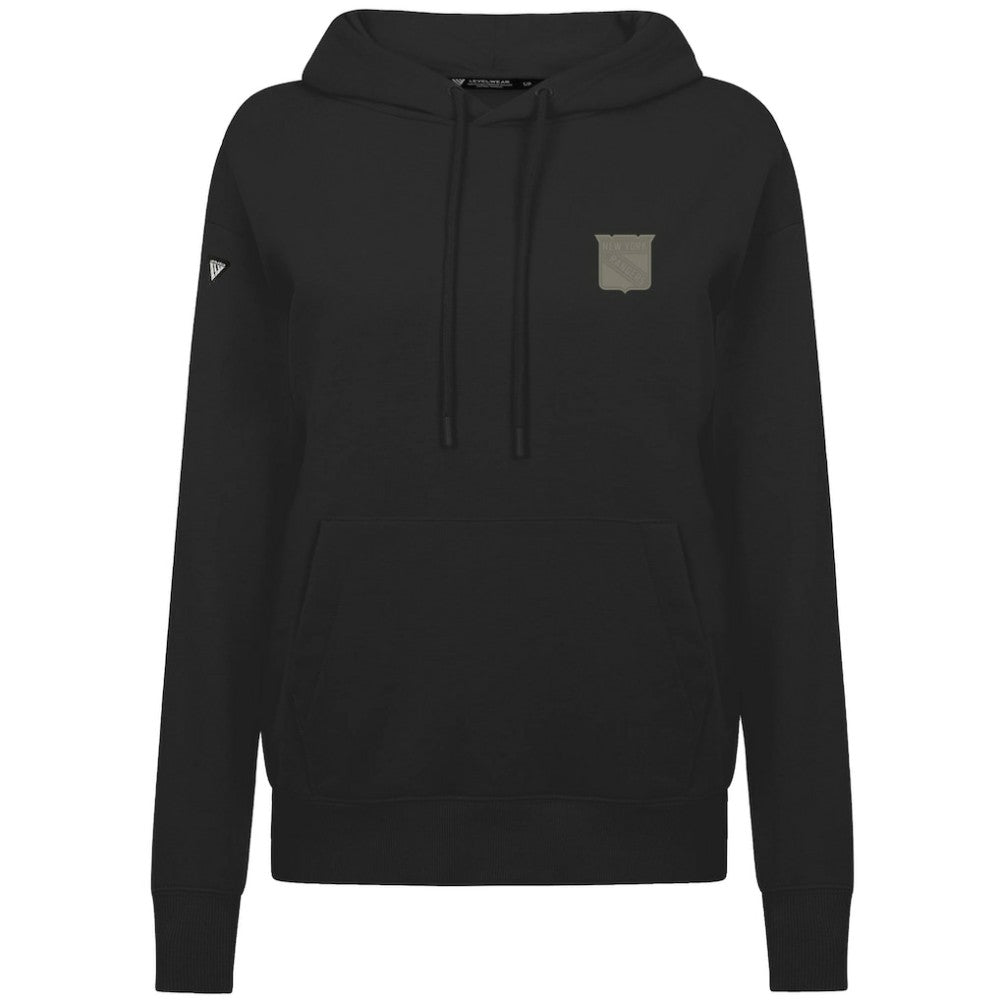 New York Rangers Levelwear Women's Adorn Copper Hoodie - Black - NHL