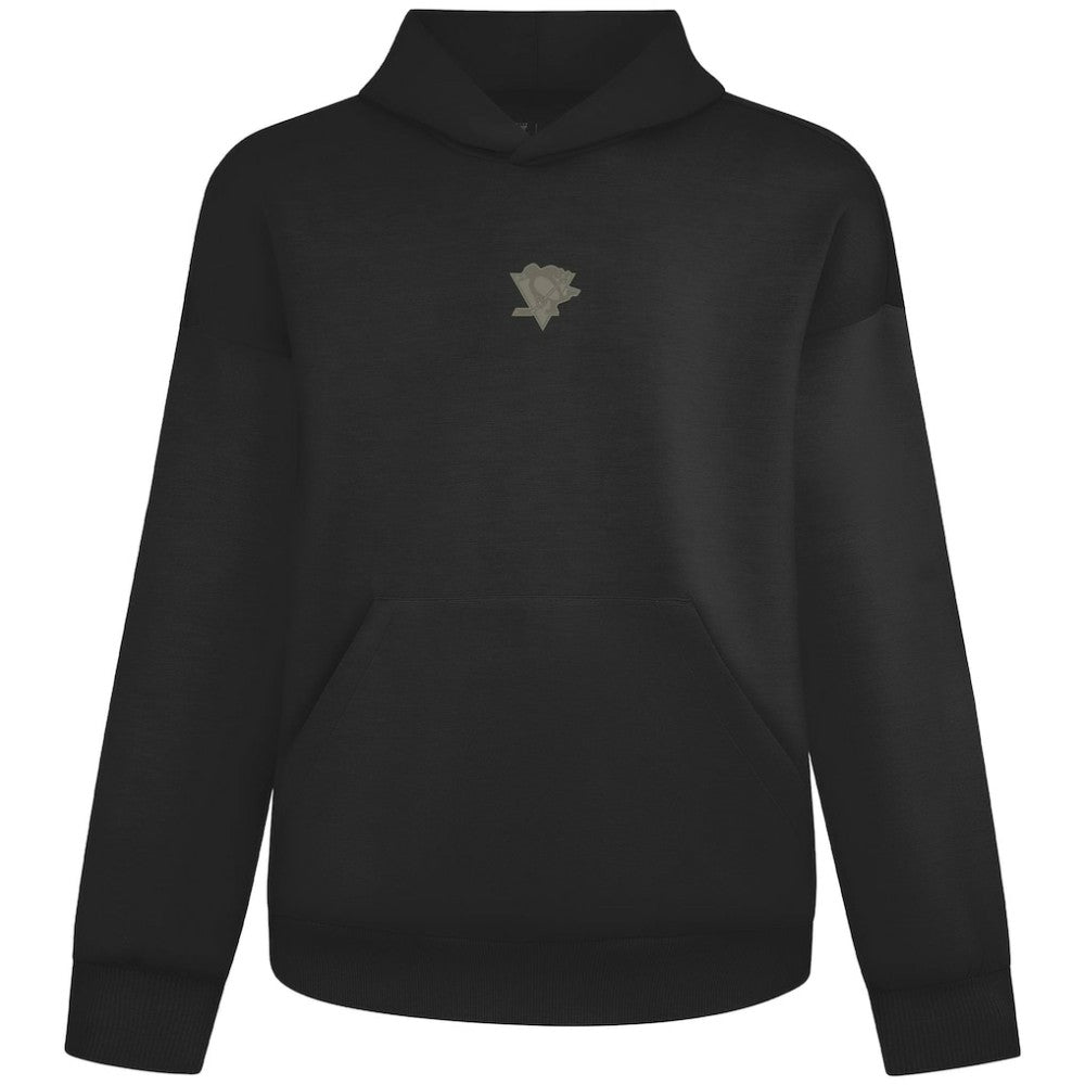 Pittsburgh Penguins Levelwear Luxe Signature Copper Hoodie - Black - NHL