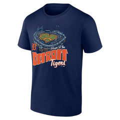 Detroit Tigers Navy Home Stadium T-Shirt T-shirts - MLB