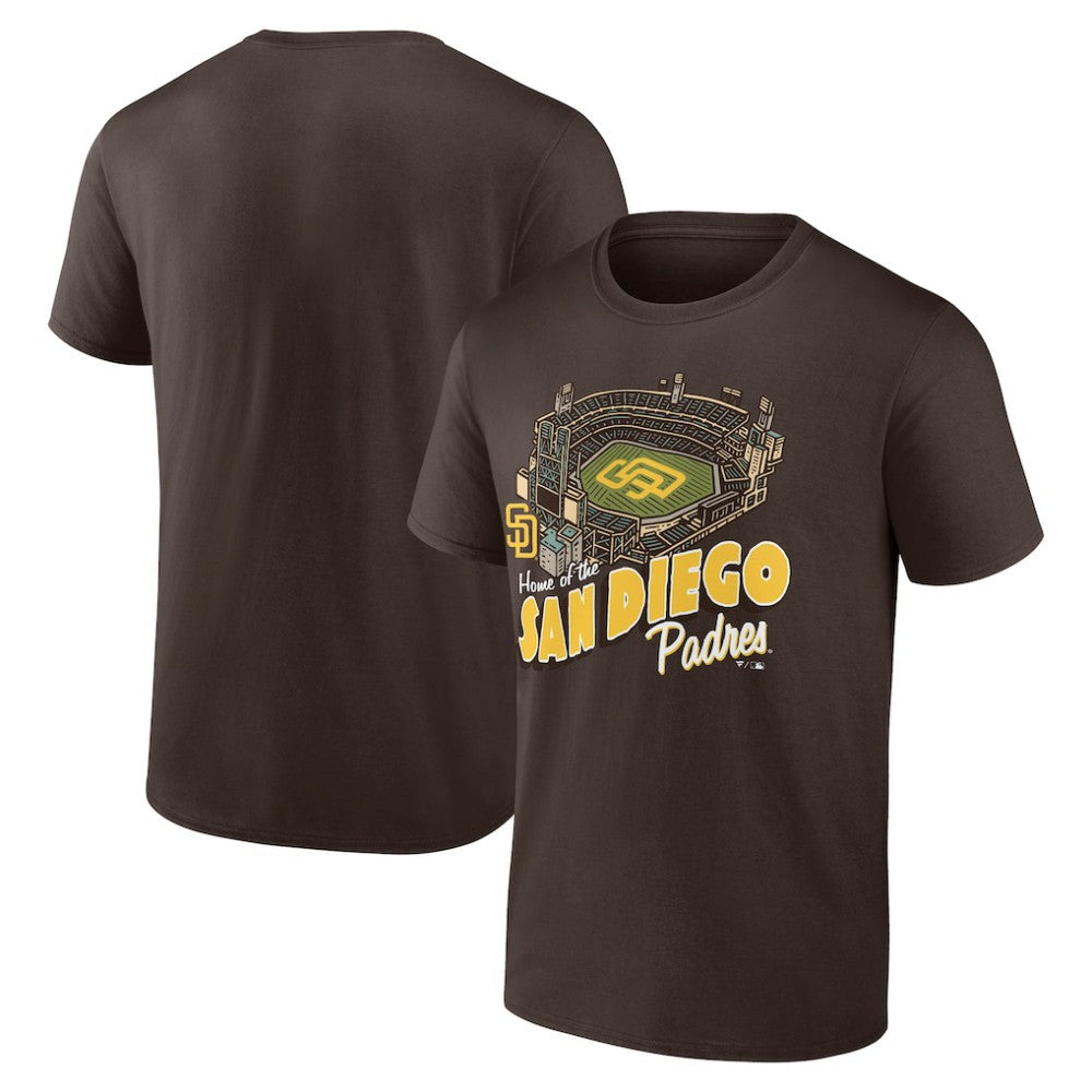 San Diego Padres Brown Home Stadium T-Shirt T-shirts - MLB