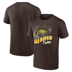 San Diego Padres Brown Home Stadium T-Shirt T-shirts - MLB