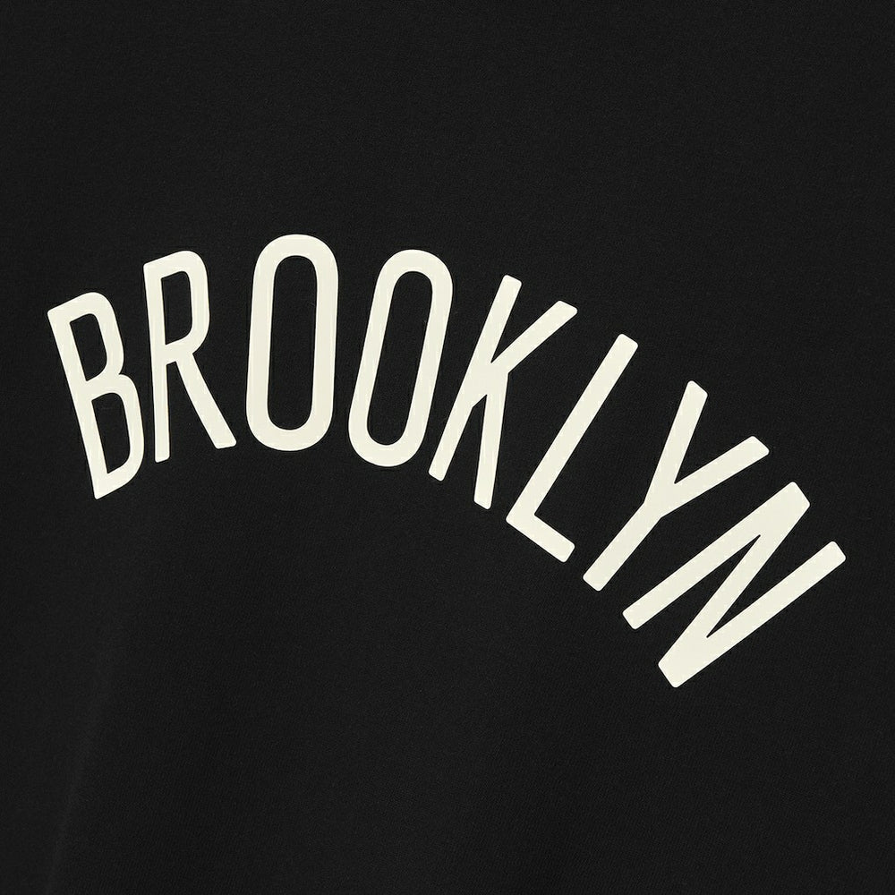 Brooklyn Nets Fear of God x NBA Classic Fit T-Shirt Black - NBA