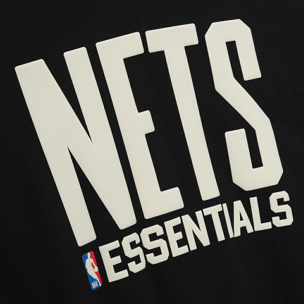 Brooklyn Nets Fear of God x NBA Macao Sport Fit Hoodie Black/Heather Gray - NBA