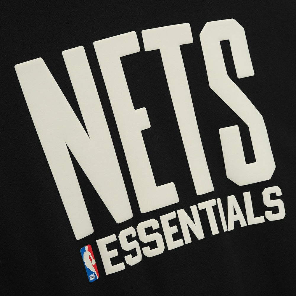 Brooklyn Nets Fear of God x NBA Macao Sport Fit Hoodie Black/Heather Gray - NBA