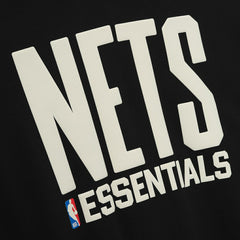 Brooklyn Nets Fear of God x NBA Macao Sport Fit Hoodie Black/Heather Gray - NBA