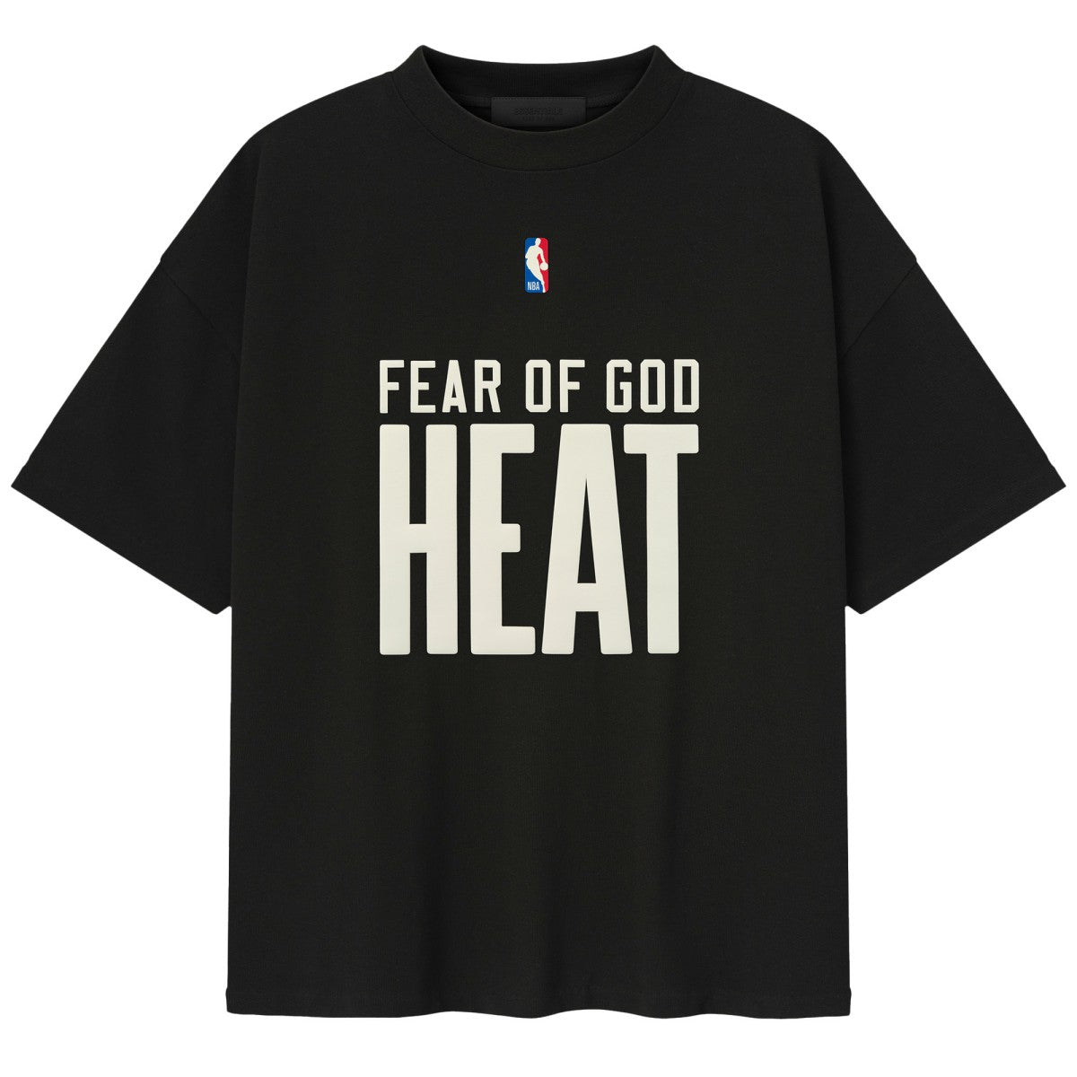 Miami Heat Fear of God x NBA Unisex 90s T-Shirt Heather Black - NBA