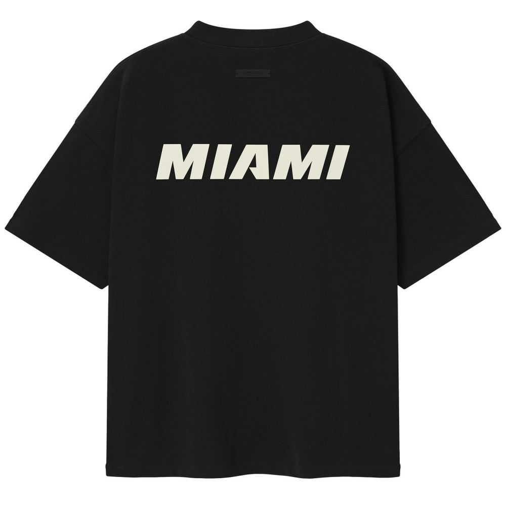 Miami Heat Fear of God x NBA Unisex 90s T-Shirt Heather Black - NBA