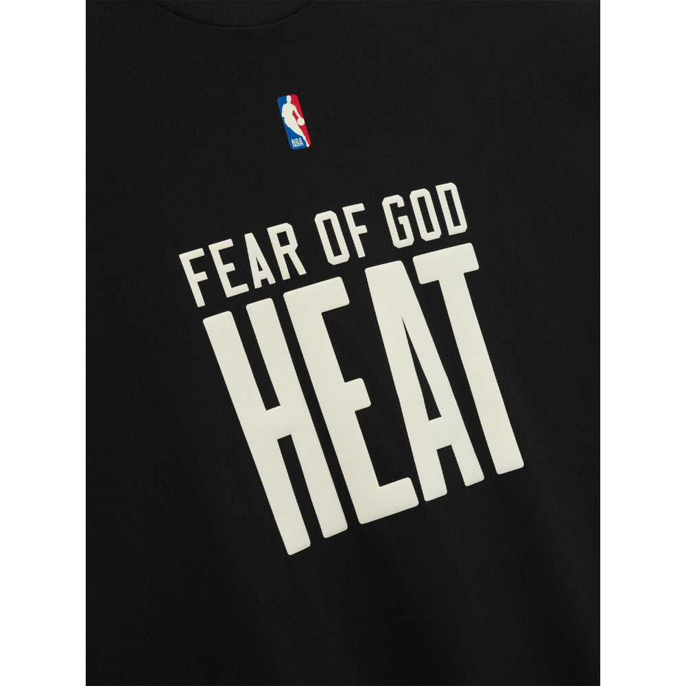 Miami Heat Fear of God x NBA Unisex 90s T-Shirt Heather Black - NBA