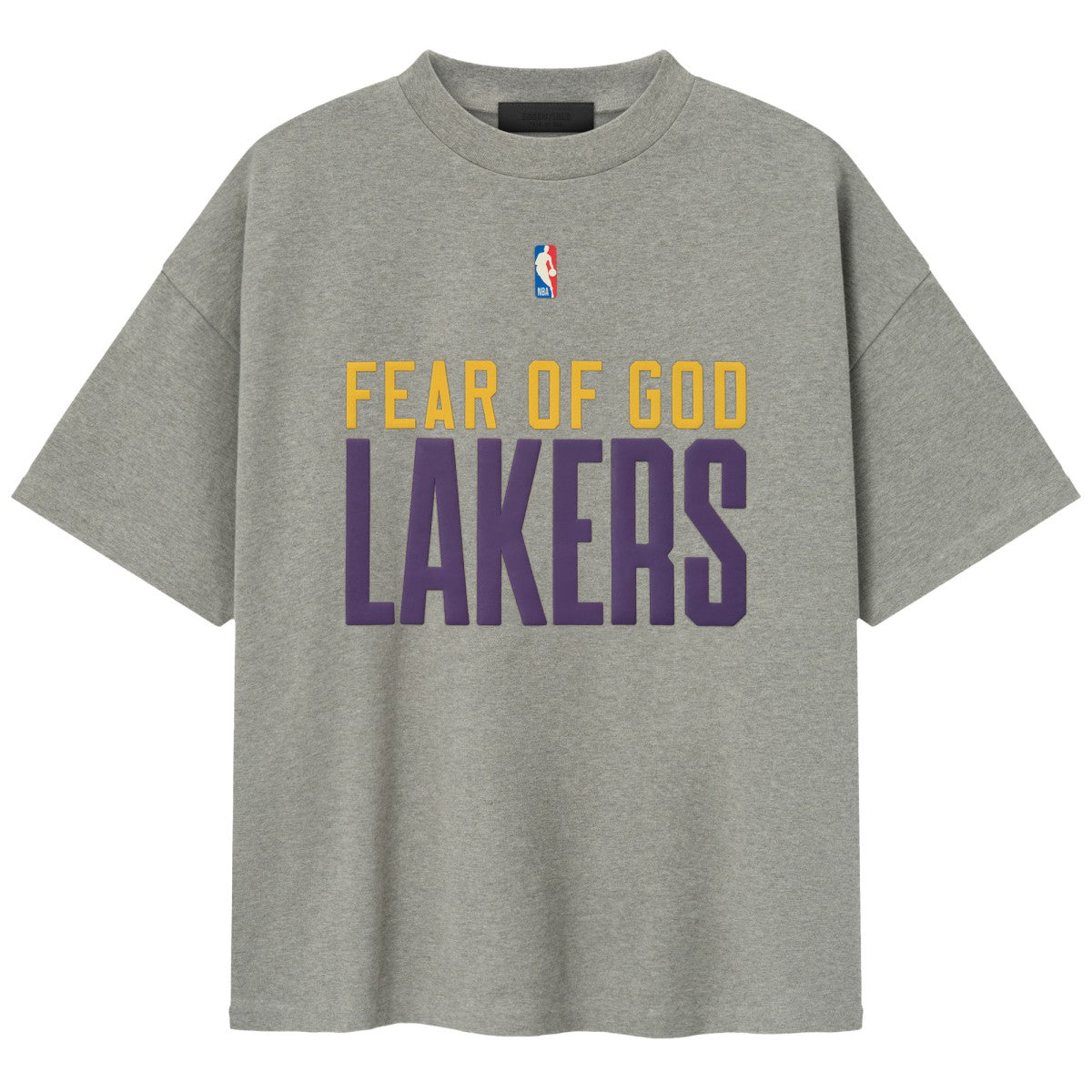 Los Angeles Lakers Fear of God x NBA Unisex 90s T-Shirt Heather Gray - NBA