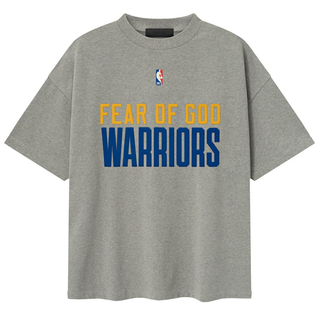 Golden State Warriors Fear of God x NBA Unisex 90s T-Shirt Heather Gray - NBA