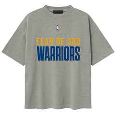 Golden State Warriors Fear of God x NBA Unisex 90s T-Shirt Heather Gray - NBA