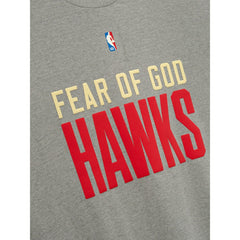 Atlanta Hawks Fear of God x NBA Unisex 90s T-Shirt Heather Gray - NBA
