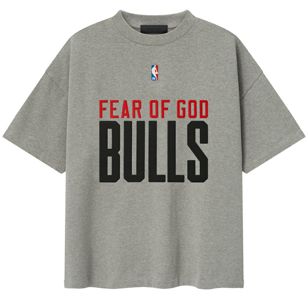 Chicago Bulls Fear of God x NBA Unisex 90s T-Shirt Heather Gray - NBA