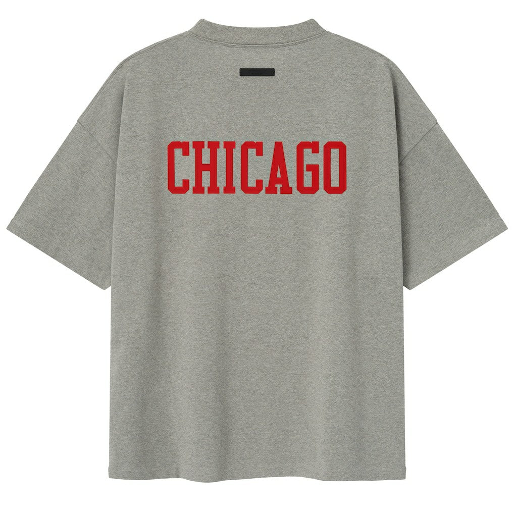 Chicago Bulls Fear of God x NBA Unisex 90s T-Shirt Heather Gray - NBA