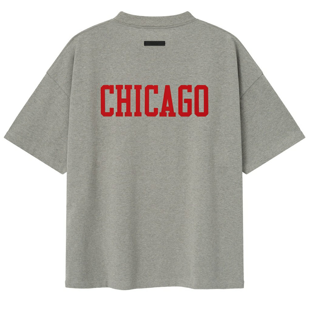 Chicago Bulls Fear of God x NBA Unisex 90s T-Shirt Heather Gray - NBA