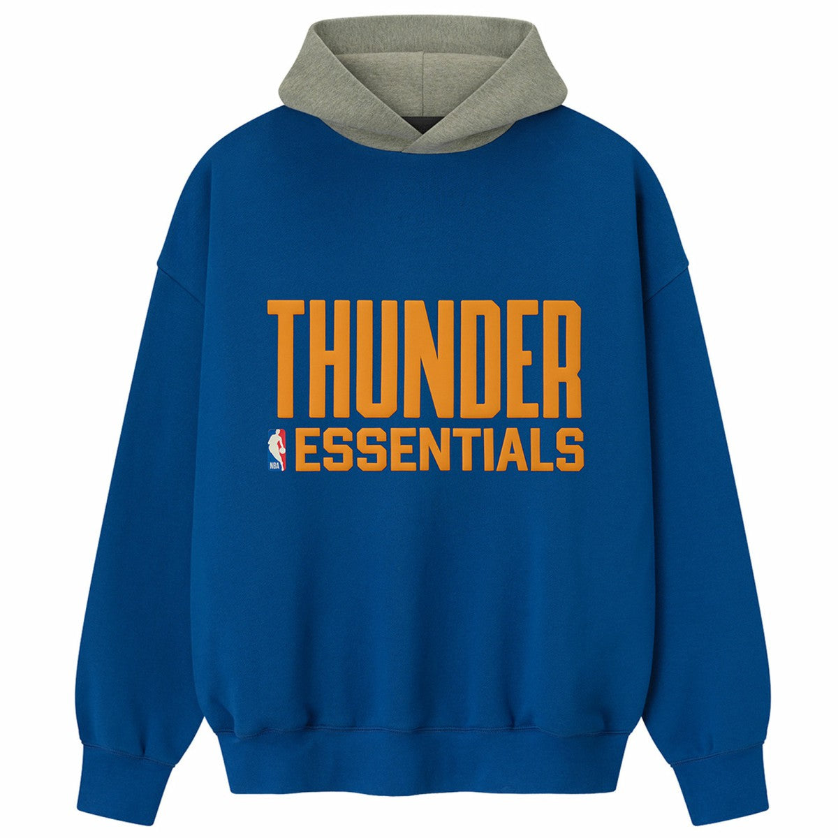 Oklahoma City Thunder Fear of God x NBA Unisex Sport Hoodie Blue/Heather Gray - NBA