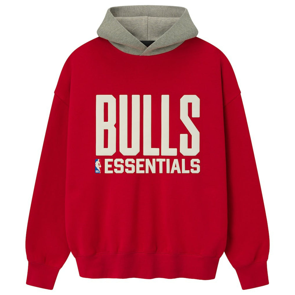 Chicago Bulls Fear of God x NBA Unisex Sport Hoodie Red/Heather Gray - NBA