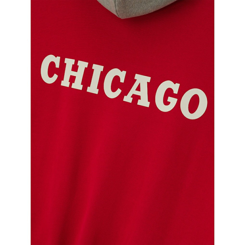 Chicago Bulls Fear of God x NBA Unisex Sport Hoodie Red/Heather Gray - NBA