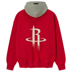 Houston Rockets Fear of God x NBA Unisex Sport Hoodie Red/Heather Gray - NBA