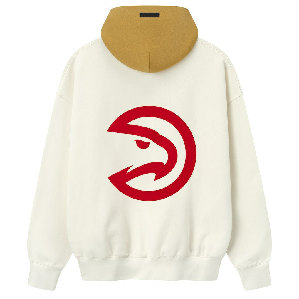 Atlanta Hawks Fear of God x NBA Unisex Sport Hoodie Cream/Yellow - NBA