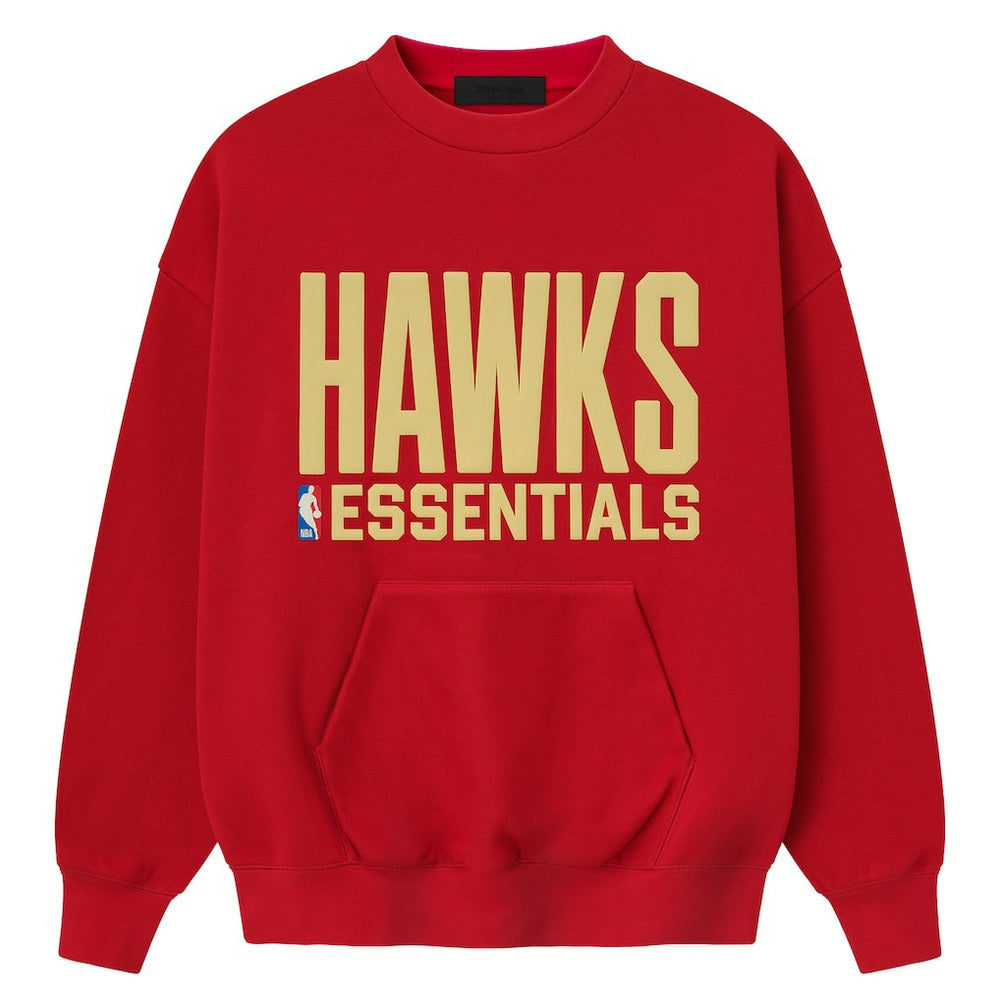 Atlanta Hawks Fear of God x NBA Unisex Sport Sweatshirt Red - NBA