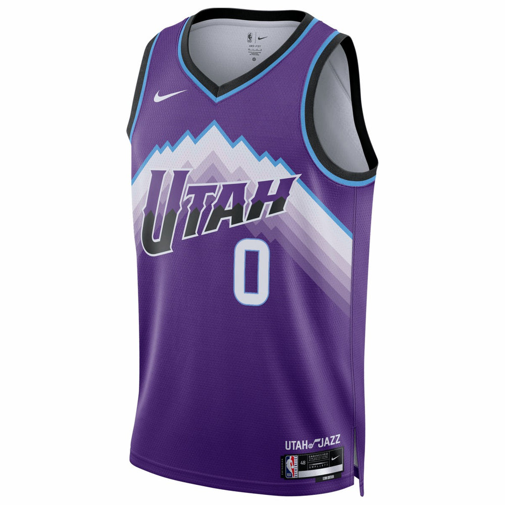 Taylor Hendricks Utah Jazz Unisex Swingman Jersey Icon Edition Purple - NBA