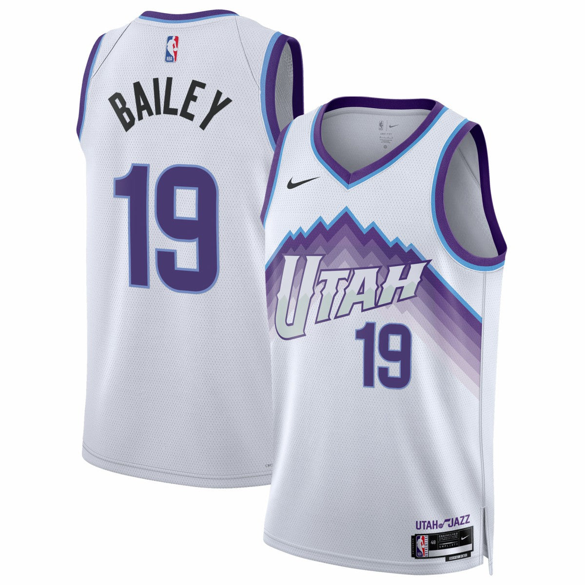 Ace Bailey Utah Jazz Unisex Swingman Jersey Association Edition White - NBA