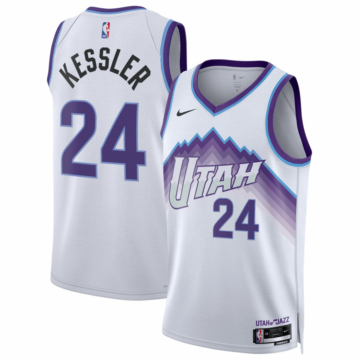 Walker Kessler Utah Jazz Unisex Swingman Jersey Association Edition White - NBA