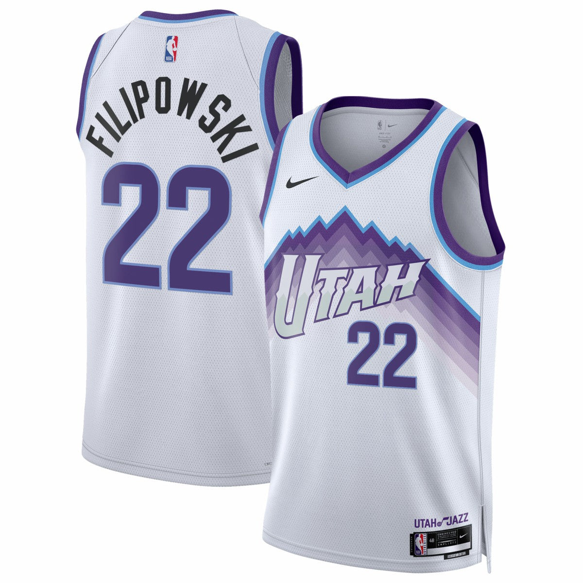 Kyle Filipowski Utah Jazz Unisex Swingman Jersey Association Edition White - NBA