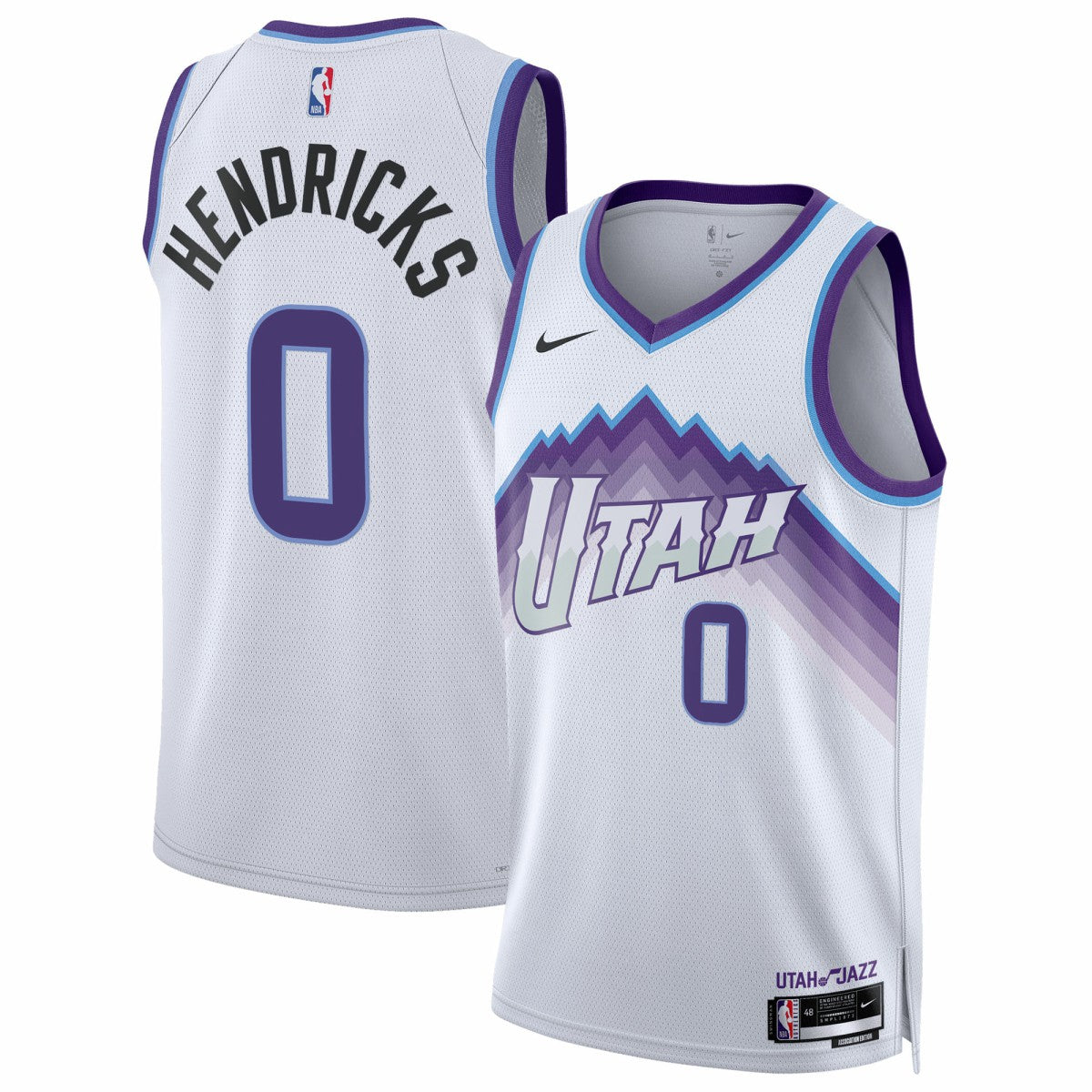 Taylor Hendricks Utah Jazz Unisex Swingman Jersey Association Edition White - NBA
